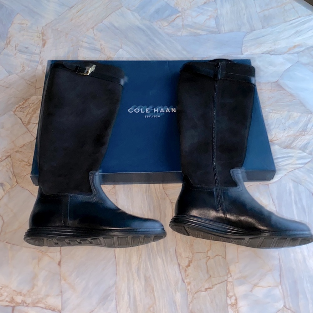 Cole Haan Original Grand Tall Boots Leather‎ Suede  Size 6.5 - Picture 7 of 10